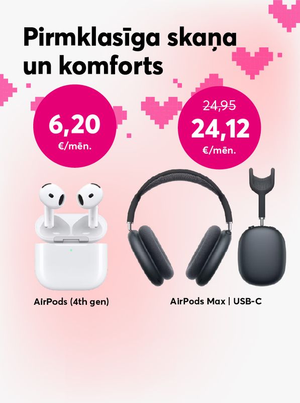 Jaunākajām AirPods austiņām īpaši laba cena