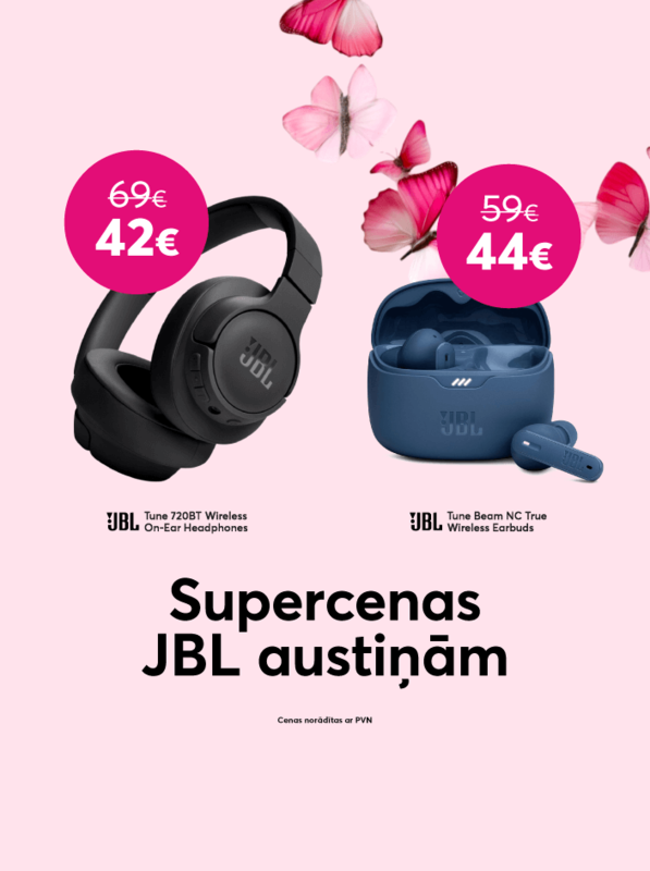 Supercenas JBL austiņām