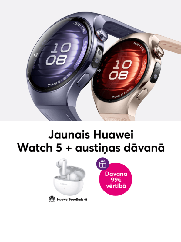 Jaunais Huawei Watch 5 + austiņas dāvanā