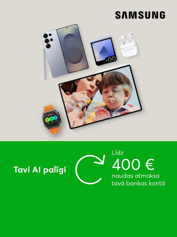 Līdz 400 eiro naudas atmaksa tavā kontā