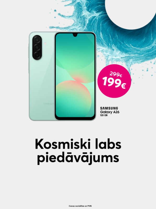 Samsung Galaxy telefons ar 100 eur atlaidi