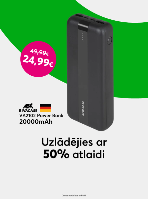 Rivacase Power Bank - Uzlādējies ar 50% atlaidi