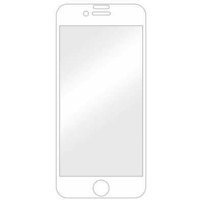 Apple iPhone 6 Plus/6S Plus/7 Plus/8 Plus aizsargstikliņš (Displex Real Glass 3D White) | Bite