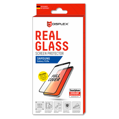 Samsung Galaxy S10e aizsargstikliņš (Real 3D Glass Displex Black) | Bite