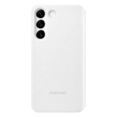 Samsung Galaxy S22+ Smart Clear View Cover White | Bite