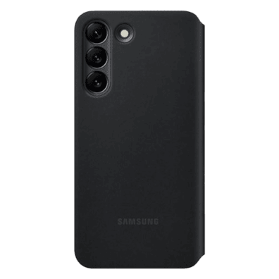 Samsung Galaxy S22 Smart Clear View Cover Black | Bite