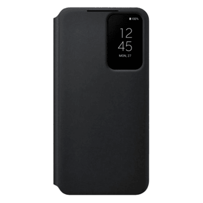 Samsung Galaxy S22 Smart Clear View Cover Black | Bite