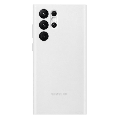 Samsung Galaxy S22 Ultra Smart Clear View Cover White | Bite