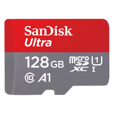 SanDisk Ultra MicroSDXC 128GB + SD Adap 120MB/s A1 Black | Bite