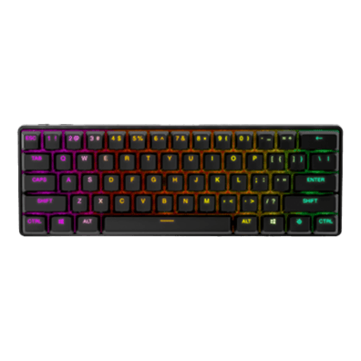 SteelSeries Gaming Keyboard Apex Pro Mini, RGB LED light, US, Black, Wireless | Bite