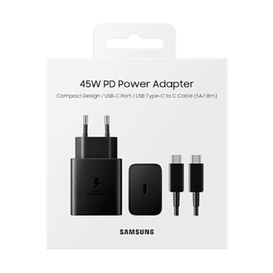 Samsung PD 45W Type-C Wall Charger | Black | Bite