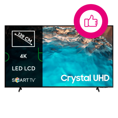Samsung 55" 4K UHD Smart TV BU8000 (UE55BU8072UXXH) | Bite