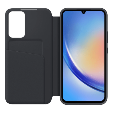 Samsung Galaxy A34 Smart View Wallet Case Black | Bite