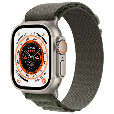 Apple Watch Ultra GPS + Cellular, 49mm Titanium Case with Alpine Loop - Medium | Bite