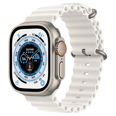 Apple Watch Ultra GPS + Cellular, 49mm Titanium Case with Ocean Band | Bite