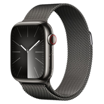 Apple Watch Series 9 GPS + Cellular 41mm Stainless Steel Case with Milanese Loop | Bite
