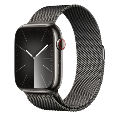 Apple Watch Series 9 GPS + Cellular 45mm Stainless Steel Case with Milanese Loop | Bite