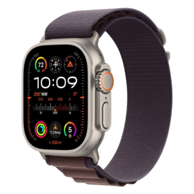 (LV) Apple Watch Ultra 2 GPS + Cellular 49mm Titanium Case with Alpine Loop - Medium | Bite