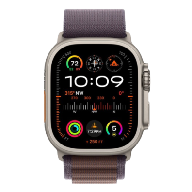 (LV) Apple Watch Ultra 2 GPS + Cellular 49mm Titanium Case with Alpine Loop - Medium | Bite