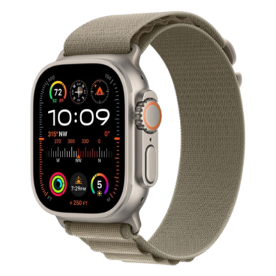 (LV) Apple Watch Ultra 2 GPS + Cellular 49mm Titanium Case with Alpine Loop - Large | Bite