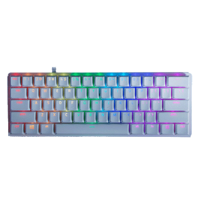 Razer Huntsman Mini 60%, Gaming keyboard, Optical, RGB LED light, US, Mercury, Wired | Bite