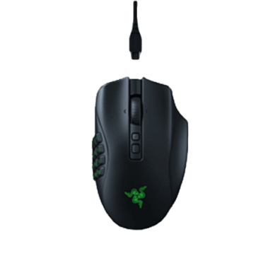 Razer Naga V2 Pro Gaming Mouse, RGB LED light, 2.4GHz, Bluetooth, Wireless, Black | Bite