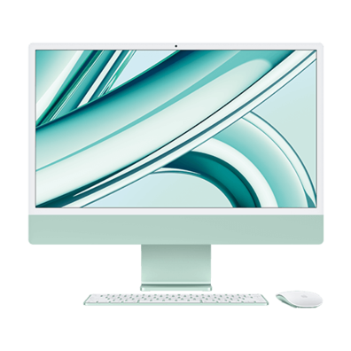 iMac 24" 4.5K Retina, Apple M3 8C CPU, 8C GPU/8GB/256GB SSD/Green/RUS MQRA3RU/A | Bite
