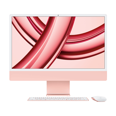 iMac 24" 4.5K Retina, Apple M3 8C CPU, 8C GPU/8GB/256GB SSD/Pink/RUS MQRD3RU/A | Bite