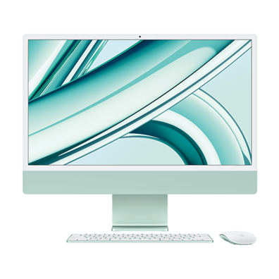 iMac 24" 4.5K Retina, Apple M3 8C CPU, 10C GPU/8GB/512GB SSD/Green/INT MQRP3ZE/A | Bite