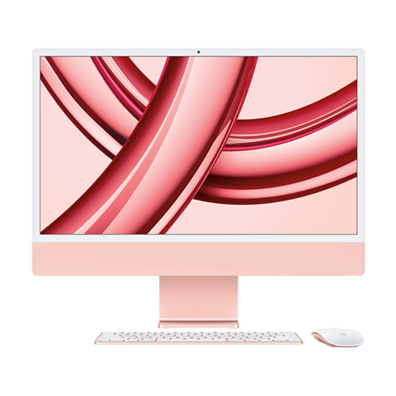 iMac 24" 4.5K Retina, Apple M3 8C CPU, 10C GPU/8GB/512GB SSD/Pink/INT MQRU3ZE/A | Bite