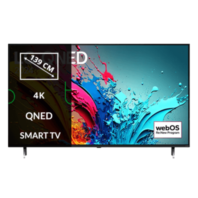 TV Set|LG|55"|4K/Smart|3840x2160|Wireless LAN|Bluetooth|webOS|55QNED87T3B | Bite