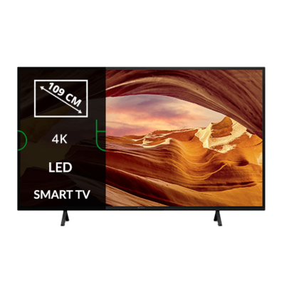 Sony | KD43X75WL | 43" (108cm) | Smart TV | Google | 4K Ultra HD | Black | Bite