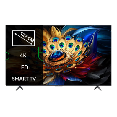 TV Set|TCL|50"|4K/Smart|QLED|3840x2160|Wireless LAN|Bluetooth|Google TV|Black|50C655 | Bite