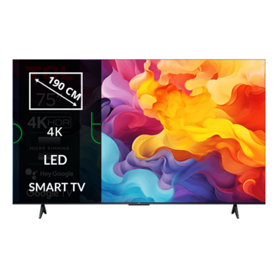 TV Set|TCL|75"|4K/Smart|3840x2160|Wireless LAN|Bluetooth|Google TV|75V6B | Bite