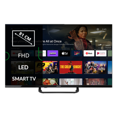 Sharp | 32FH8E | 32" (81cm) | Smart TV | Android 11 | FHD | Black | Bite