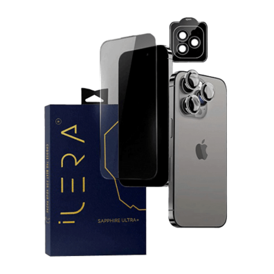 Apple iPhone 16 Plus Sapphire Ultra+Glass by iLera (screen protector + back protector + camera protector) | Bite