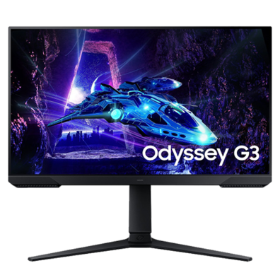 LCD Monitor|SAMSUNG|Odyssey G3|24''|Gaming|Panel VA|1920x1080|16:9|180Hz|1 ms|Swivel|Pivot|Height adjustable|Tilt|Colour Black|LS24DG302EUXEN | Bite