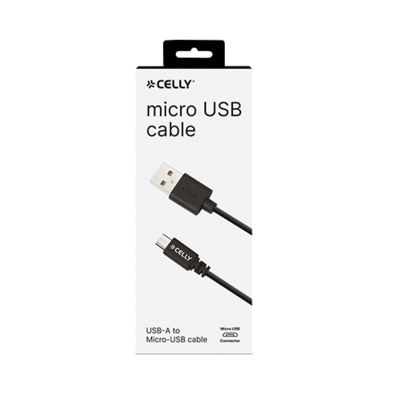 USB-A to Micro USB cable by Celly | Bite