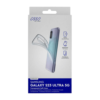 Samsung Galaxy S23 Ultra France Soft Cover By My Way Transparent | Bite