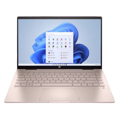 Pavilion x360 2-in-1 Laptop 14-ek2000ny - Core 5-120U, 16GB, 512GB SSD, 14 FHD 300-nit Touch, 5MP cam, US backlit keyboard, 43Wh, Pale golden rose, Win 11 Home | Bite