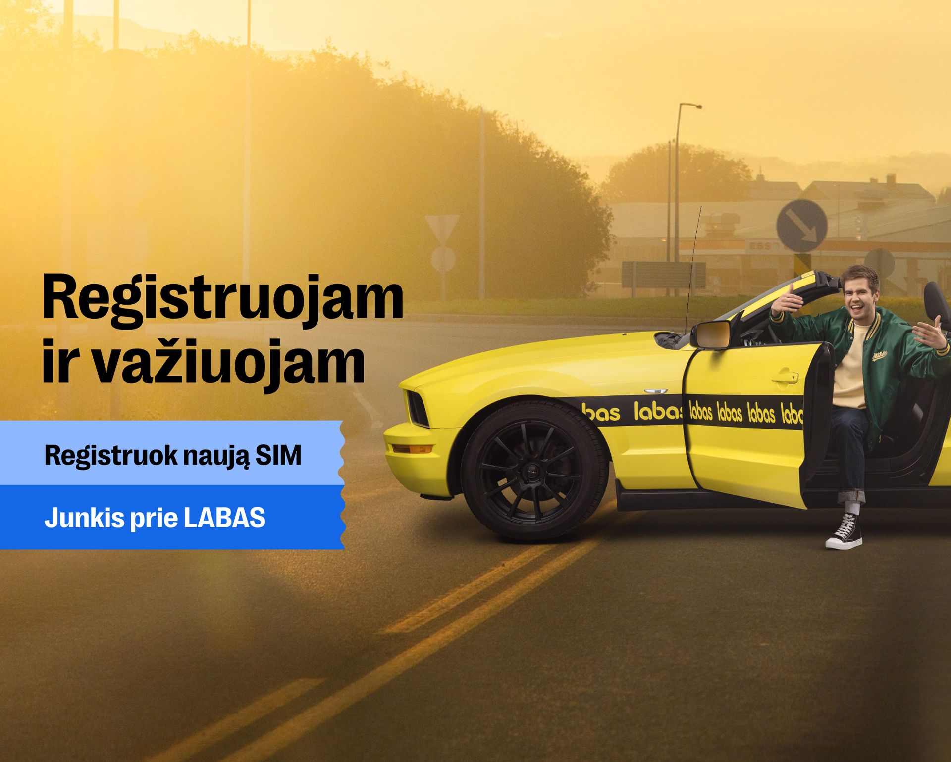 LABAS kortelių registracija