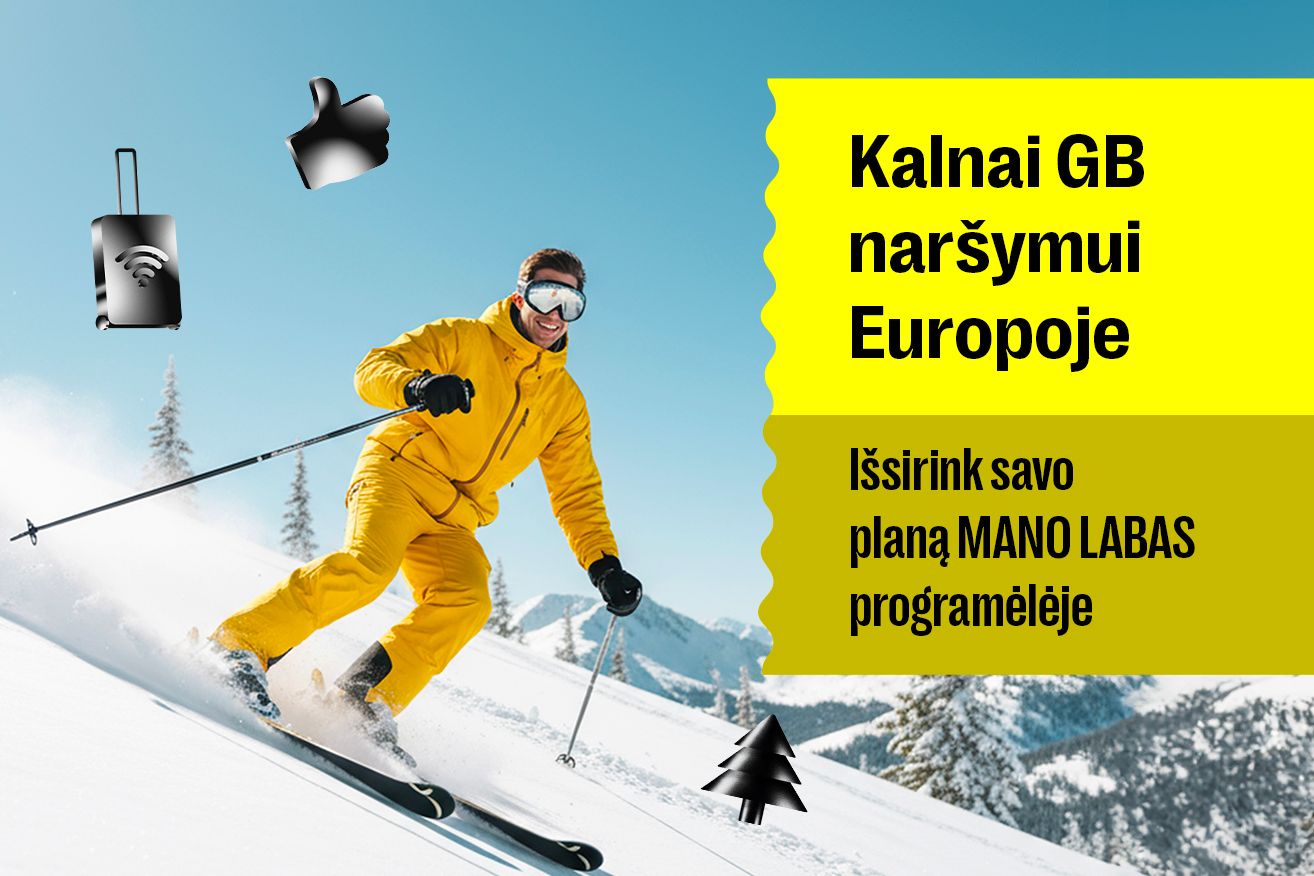 Su LABAS - kalnai GB naršymui Europoje