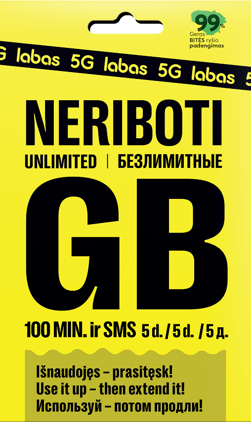 Безлимитный интернет + 100 мин + 100 SMS