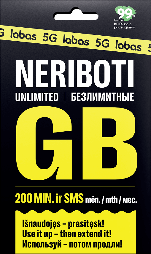 Безлимитный интернет + 200 мин + 200 SMS